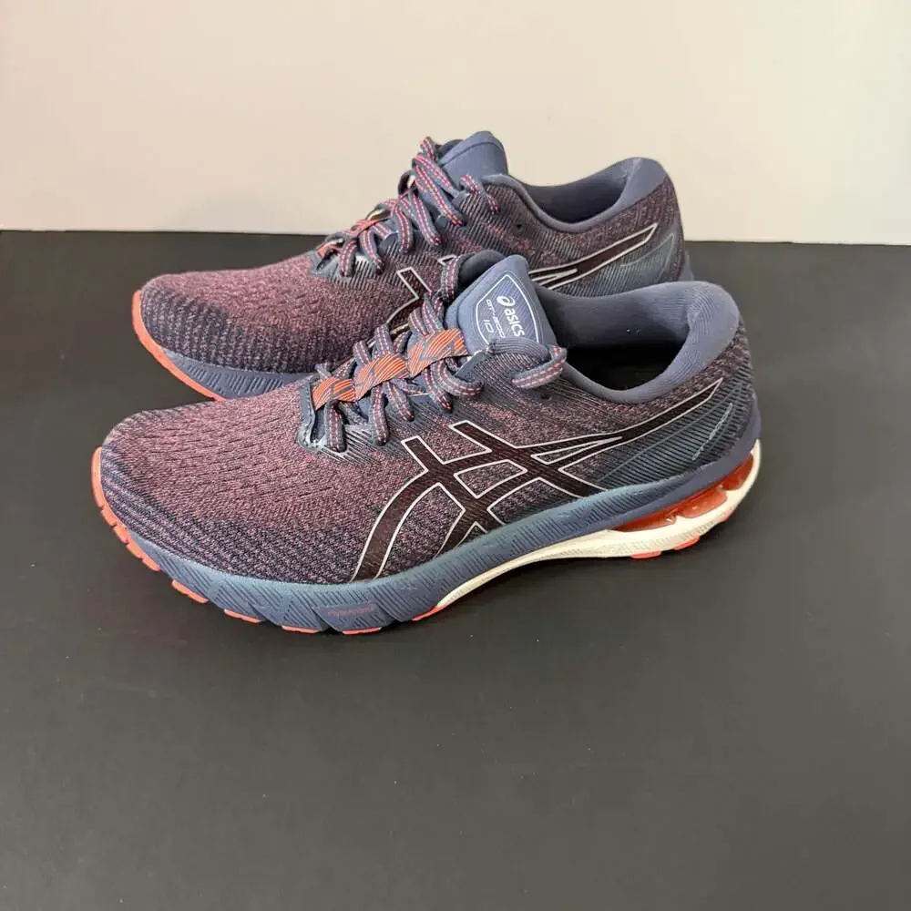 Asics GT-2000 10 Womens Running Shoes Blue Pink Stability Sneakers 1012B045‎ 7.5